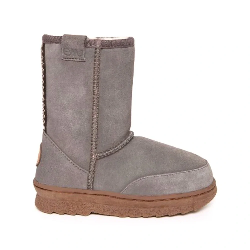 EMU Charcoal Bushranger Lo Suede Boot Kids US size 1 EUR 32